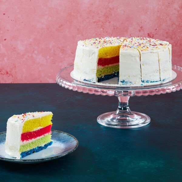 Rainbow Layered Cake